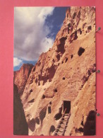 Etats-Unis - New Mexico - Cave Kiva In The Cliff Ruins In Frijoles Canyon - Excellent état - Scans Recto-verso - Andere & Zonder Classificatie