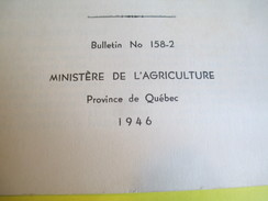 Fascicule/Agriculture/Elevage / Maladies Du Lapin/ Ministère De L'Agriculture /Province Du Québec /1946      LIV102 - Non Classés