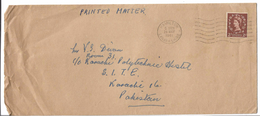 Great Britain 1959 2d Brown Airmail To Pakistan - Brieven En Documenten