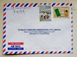 Cover Sent From Taiwan China To Singapore - Covers & Documents