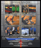 2009 Féroé Faroe Foroyar - Block 6v.,Geological Formation, Origines Géologiques Des Iles Michel 665/670 MNH - Islas