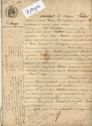 Delcampe - VP7701 - SAINTE LIVRADE -  Acte De 1861 - Entre CABEROT & BROUAT Echange De Terres Situées à DOLMAYRAC - Manuscrits