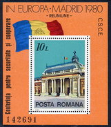 ROMANIA 1980 European Security Conference  Block MNH / **.  Michel Block 174 - Blocs-feuillets