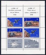 ROMANIA 1971 Moon Landers Block MNH / **.  Michel Block 82 - Blocks & Sheetlets