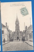 CPA - YVELINES - RAMBOUILLET - RUE DE LA REPUBLIQUE ET L'EGLISE - Petite Animation - Librairie Nouvelle - Rambouillet