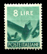 ITALIA Repubblica 1945-46 1946 Democratica Lire 8 L. MNH ** - 1946-60: Nuevos