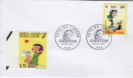 FRANCE 3370 FDC 1er Jour GASTON LAGAFFE Comics Bande Dessinée BD André FRANQUIN Et Journal SPIROU 42 - Bandes Dessinées