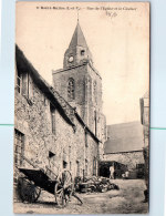 35 SAINT SULIAC - Rue De L'église Et Le Clocher - Saint-Suliac