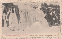 CANADA   QUEBEC    CPA     CHUTES DE MONTMORENCY EN HIVER - Chutes Montmorency