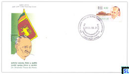 Sri Lanka Stamps 2003, Dr. Ananda Tissa De Alwis, Parliament, FDC - Sri Lanka (Ceylon) (1948-...)