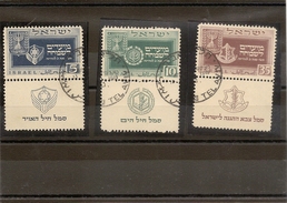 Israel N° 18 19 20  Oblitéré Premier Choix, Signé Au Dod - Used Stamps (with Tabs)