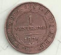 V40 - -CARLO FELICE 1 CENT. 1826 - Feudal Coins