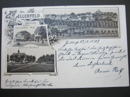ZELLERFELD  Schöne Karte  1898   Mit Marke + Stempel - Clausthal-Zellerfeld