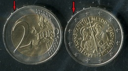 005 SLOVAKIA-Slowakei 2x2 Pcs Euro Commemorative Coins-The Mission Of Constantine And Methodius 2 Version A+B UNC 2013 - Slovakia