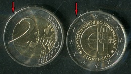 006 SLOVAKIA-Slowakei 2x2 Pcs Euro Commemorative Coins-Entry Of The Slovak Republic To The EU 2 Version A+B UNC 2014 - Slowakije