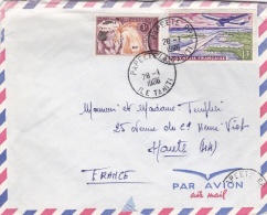 POLYNESIE  :  28 Et PA 5 Sur Lettre   CaD De Papeete R.P. Du 28 01 1966 - Lettres & Documents