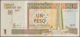 2006-BK-111 CUBA. BANCO NACIONAL 2006 1 Cuc. REPLACEMENT REEMPLAZO AZ - Cuba