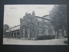 SOEST , Schützenhof ,  Schöne Karte  Um   1913   Mit Marke + Stempel - Soest