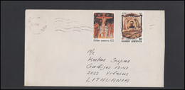 GREECE Postal History Brief Envelope GR 030 Art Painting Religion Christianity - Cartas & Documentos