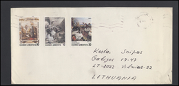 GREECE Postal History Brief Envelope GR 031 Art Painting Religion Christianity - Storia Postale