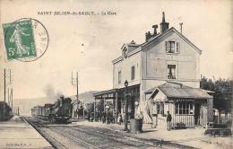 Saint Julien Du Sault     89        La Gare. Train.     (voir Scan) - Saint Julien Du Sault