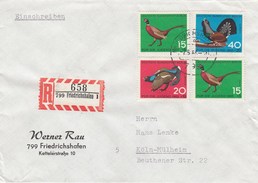 Allemagne Fédérale - Lettre/Oiseaux Divers, Année 1965, Y.T 330-331-332 - Covers & Documents
