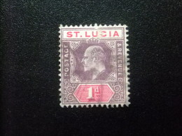 SAINTE-LUCIA ST LUCIA 1904 EDOUARD VII Yvert Nº 48 º FU - Ste Lucie (...-1978)