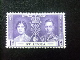 SAINTE-LUCIA ST LUCIA 1937 Coronacion De Gorge VI Yvert Nº 105 * MH - St.Lucia (...-1978)