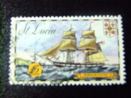 SAINTE-LUCIA ST LUCIA 1973 Bateaux HMS St Lucia Yvert Nº 332 º FU - Ste Lucie (...-1978)