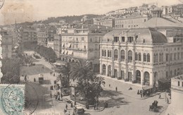 ALGERIE   ALGER   CPA    LE THEATRE ET LA PLACE BRESON - Alger