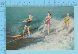Water Skiing-  A Thrilling Sport  -  2 Scans - Ski Nautique
