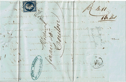 CTN46 LAC PHILIPPEVILLE / TOULON 11/9/1856 - Poste Maritime