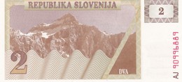 SLOVENIA  2 TOLARJEV    1990  FDS - Slovénie