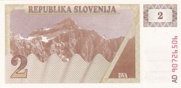 SLOVENIA  2 TOLARJEV    1990  FDS - Slovénie