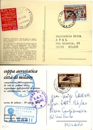 1969 /1970  POSTA AEREOSTATICA  MILANO  AEREA   BOLAFFI / SASSONE - Poste Aérienne