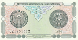 Uzbekistan 1 Sum Banknote, 1994, P-73 - Ouzbékistan