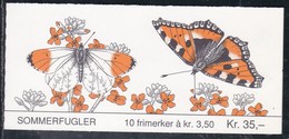 Norge, 1993, 1114/15 MH 20, MNH **, Schmetterlinge. Markenheft X, Booklet, - Booklets