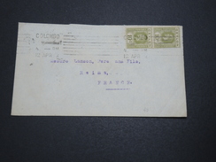 Delcampe - GRANDE - BRETAGNE / CEYLAN - Enveloppe Pour La France En 1922 , Affranchissement Plaisant - A Voir - L 6096 - Ceylon (...-1947)