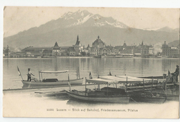 Suisse - Lucerne - Luzern Blick Auf Bahnhof , Friedensmuseum Pilatus - Lucerne