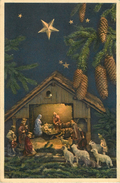 Religions - Christianisme - Crèche De Noël - 2 Scans - état - Autres & Non Classés