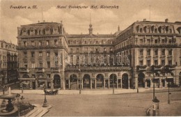 * T2/T3 Frankfurt A. M., Hotel Frankfurter Hof, Kaiserplatz / Hotel, Square, Shop Of Schlesicky-Strohlein (EK) - Unclassified