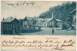 T2/T3 1899 Lázne Kynzvart, Bad Königswart; Badehausplatz / Spa, Square (EK) - Ohne Zuordnung