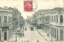 T2/T3 Rio De Janeiro, Rua Uruguayana, Tram, TCV Card (EK) - Non Classés