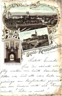 * T2/T3 1897 (Vorläufer!) Kremsmünster, Kirchdorf An Der Krems; Kirchberg, Eingang In Den... - Ohne Zuordnung