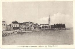 T2 Novigrad, Cittanova, Cittanuova; Panorama E Albergo Alla Citta Di Trieste - Unclassified