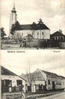 T2 Laskó, Lug; Református Templom, Központ, üzlet / Calvinist Church, Street View With Shop - Unclassified