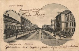 T4 Eszék, Osijek, Esseg; Jäger-ova Ulica / Jägergasse, Verlag Eugen Selzer / Vadász Utca /... - Non Classés