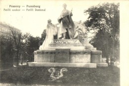 T1/T2 Pozsony, Pressburg, Bratislava; PetÅ‘fi Szobor / Denkmal / Statue - Unclassified