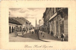 T2 Losonc, Lucenec; Kossuth Lajos Utca, üzletek. Kármán Kiadása / Street, Shops - Unclassified