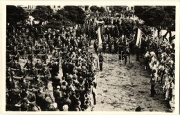 T2 1938 Ipolyság, Sahy; Bevonulás A FÅ‘ Téren / Entry Of The Hungarian Troops - Ohne Zuordnung